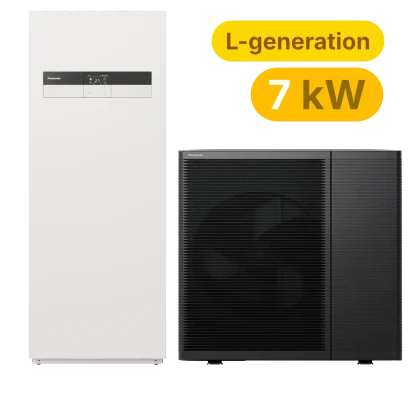 Panasonic L-gen. Luft vand Monoblok, All in One 7kW