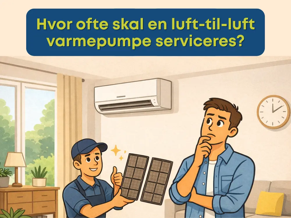 Hvor ofte skal en luft-til-luft varmepumpe serviceres