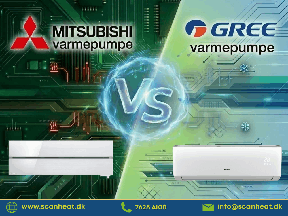 Mitsubishi varmepumpe vs. Gree varmepumpe (1)