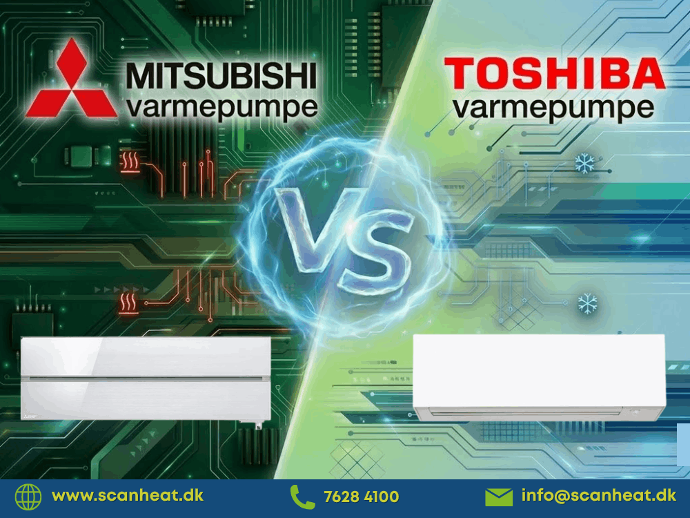 Mitsubishi varmepumpe vs. Toshiba varmepumpe (1)