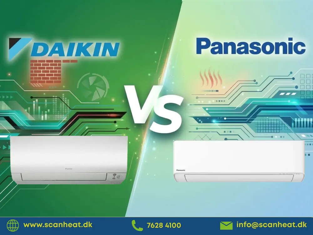 Panasonic varmepumpe vs. Daikin varmepumpe