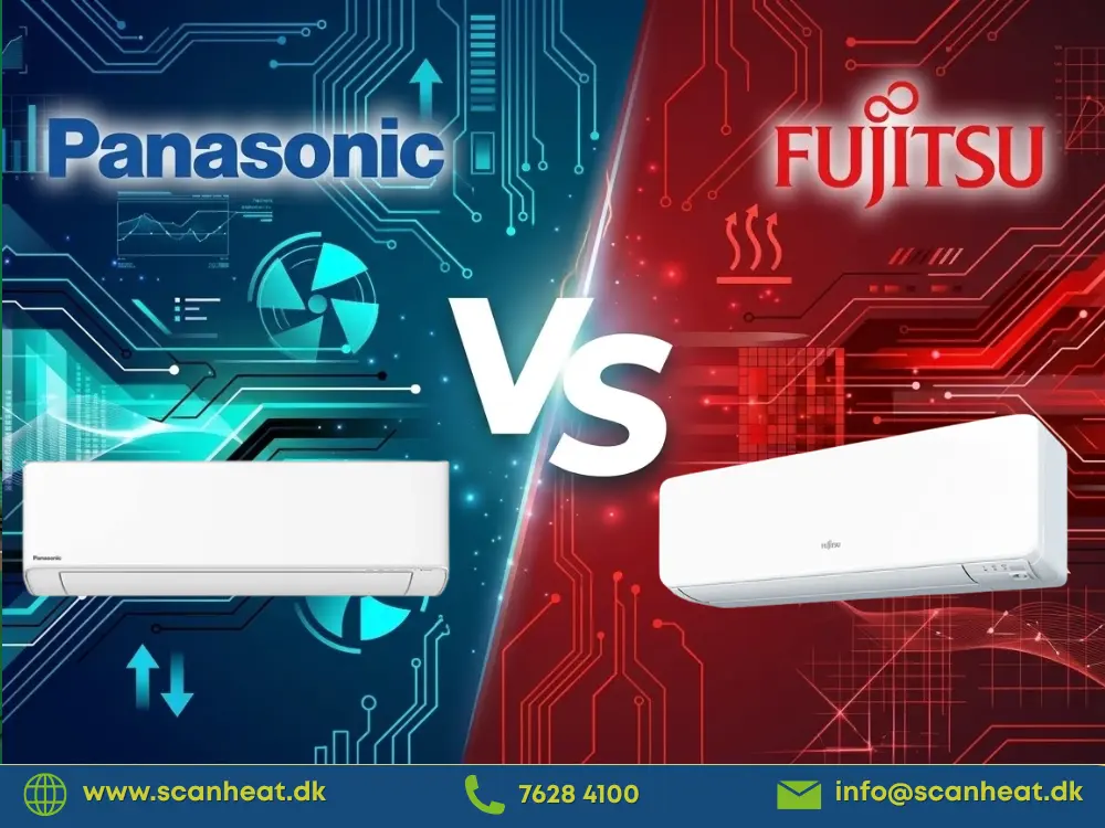 Panasonic varmepumpe vs. Fujitsu varmepumpe