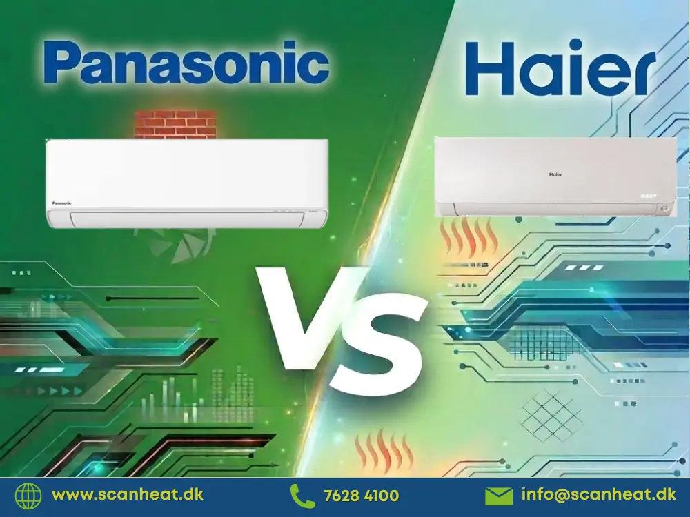 Panasonic varmepumpe vs. Haier varmepumpe