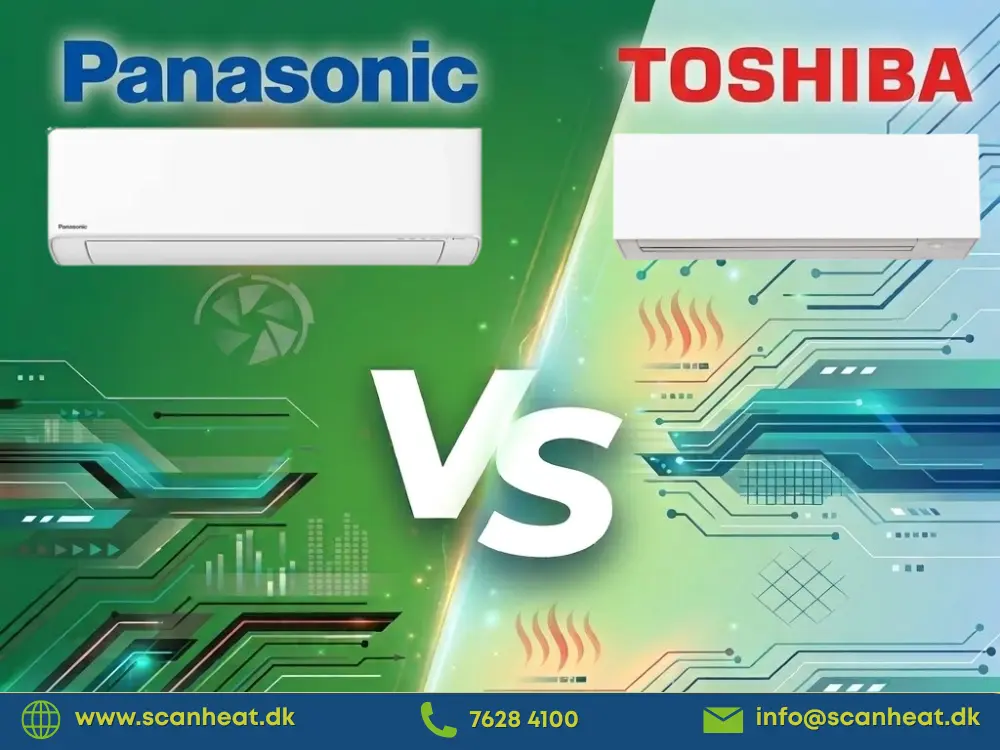 Panasonic varmepumpe vs. Toshiba varmepumpe