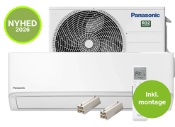 PAKKETILBUD - Panasonic TZ25CKE Aircondition m. WIFI