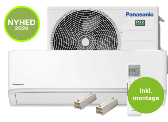 PAKKETILBUD - Panasonic TZ25CKE Aircondition m. WIFI